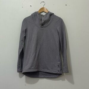 PURPLE FUNNEL NECK HOODIE